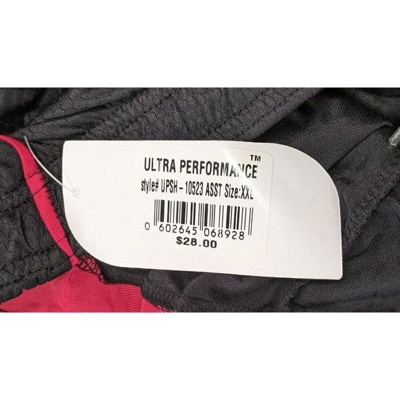 Ultra Performance Mens Size XXL Black Elastic Waist Pull On Athletic Shorts - Picture 6 of 8